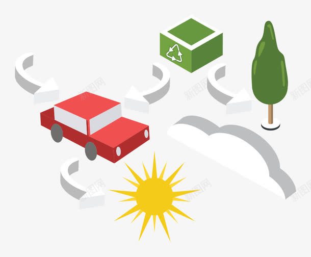 俯视汽车道路png免抠素材_新图网 https://ixintu.com 汽车 道路