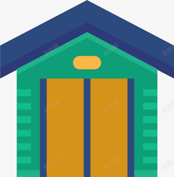 卡通老旧房子png免抠素材_新图网 https://ixintu.com 住宅房子 卡通 破旧 老化 老房子 老旧房子