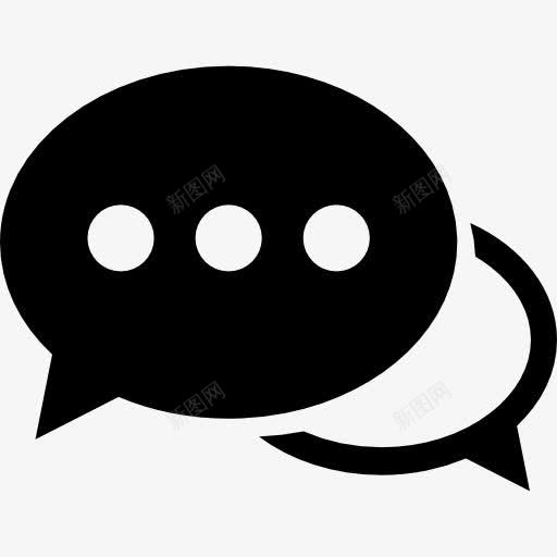 言语泡沫与省略图标png_新图网 https://ixintu.com 接口 气泡 消息 省略 聊天 聊天气泡 语音聊天