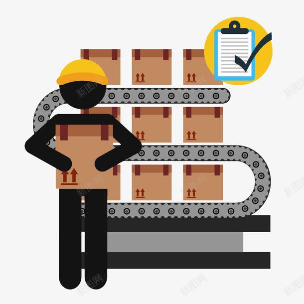 卡通送货员png免抠素材_新图网 https://ixintu.com 卡通 登记表 送货员
