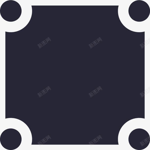 四方定位块图标png_新图网 https://ixintu.com 四方定位块