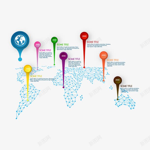 地图和定位符号png免抠素材_新图网 https://ixintu.com 地图 定位符号 矢量地图