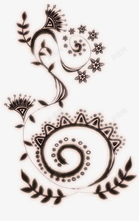 手绘紫色梦幻花纹装饰png免抠素材_新图网 https://ixintu.com 梦幻 紫色 花纹 装饰