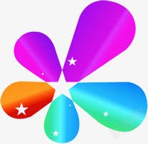 彩色星星花型png免抠素材_新图网 https://ixintu.com 彩色 星星