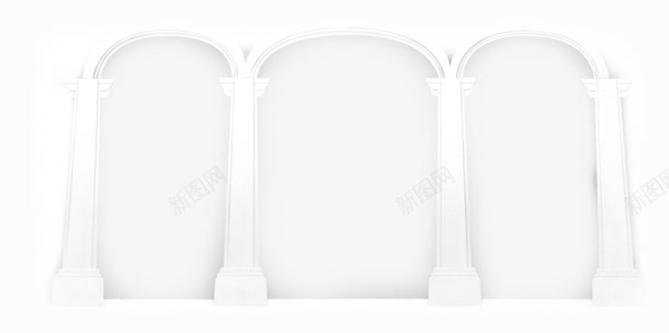 白色简约大门边框纹理png免抠素材_新图网 https://ixintu.com 免抠PNG 大门 白色 简约 边框纹理