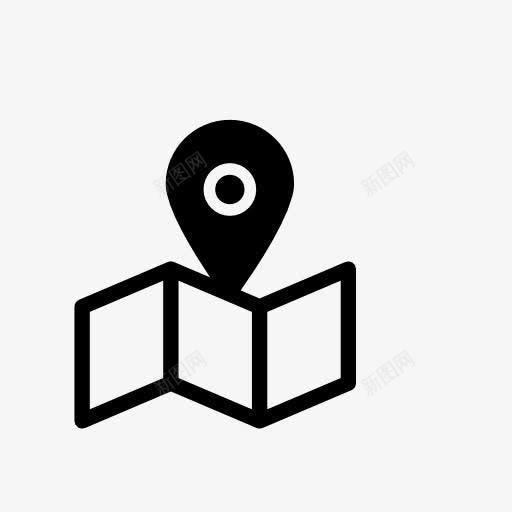 地图定位符号图标png_新图网 https://ixintu.com 地图 定位