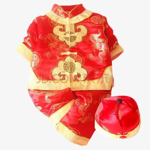 喜庆唐装png免抠素材_新图网 https://ixintu.com 中国年 唐装 喜庆 新年 服装