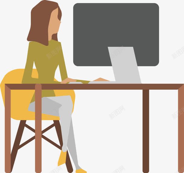 商务女白领矢量图ai免抠素材_新图网 https://ixintu.com 卡通 商务 女 白领 矢量图