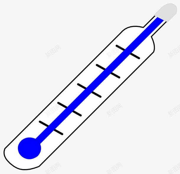 蓝色的卡通温度计表png免抠素材_新图网 https://ixintu.com 卡通 卡通蓝色 温度计 蓝色