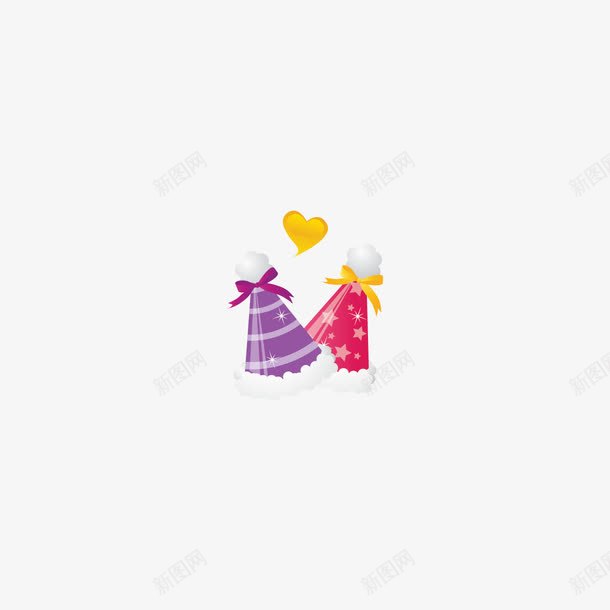 节日圣诞帽子紫色红色png免抠素材_新图网 https://ixintu.com 免扣 圣诞 帽子 紫色 红色 节日