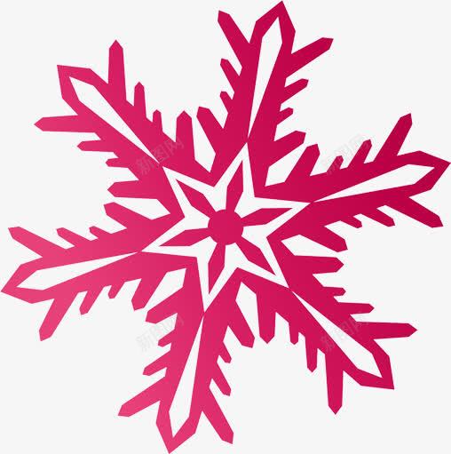 粉色手绘雪花纹理装饰png免抠素材_新图网 https://ixintu.com 粉色 纹理 装饰 雪花