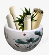 装卷轴的瓷缸海报背景png免抠素材_新图网 https://ixintu.com 卷轴 海报 背景