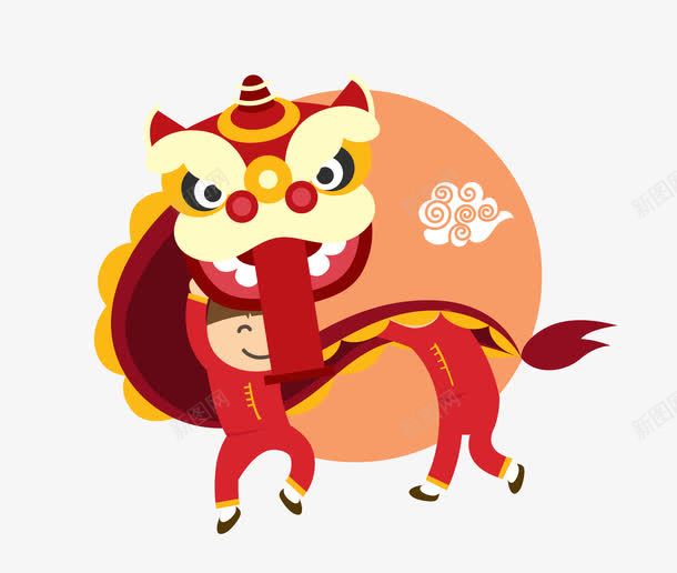 狗年舞狮图案png免抠素材_新图网 https://ixintu.com 新年舞狮 狗年 矢量卡通舞狮免费下载 矢量狗年舞狮图案PNG 舞狮 舞狮PNG 装饰