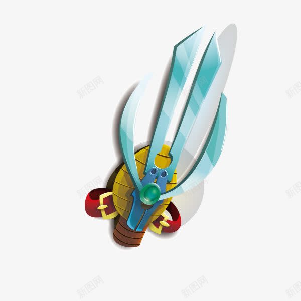 卡通网络游戏武器产品png免抠素材_新图网 https://ixintu.com 手游设计 海报设计 游戏设计 网络游戏装备 网络游戏道具武器装备设计 网页设计