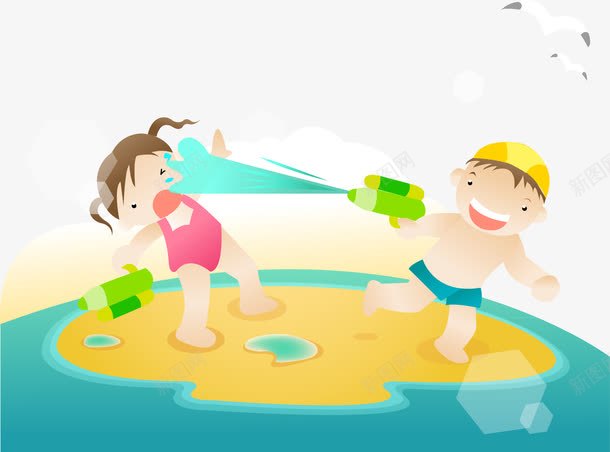 做游戏的小伙伴png免抠素材_新图网 https://ixintu.com 做游戏 卡通 可爱 小伙伴