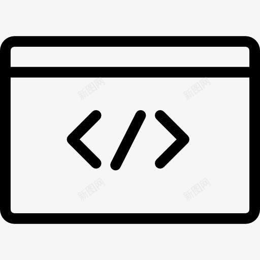 代码标图标png_新图网 https://ixintu.com 互联网接口 浏览器 编码 编程语言 计算
