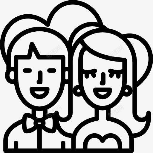 恋爱中的情侣图标png_新图网 https://ixintu.com 人 可爱的 女孩的心 情人节 浪漫 男孩