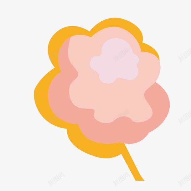 棉花糖png免抠素材_新图网 https://ixintu.com 彩色 花型 花朵