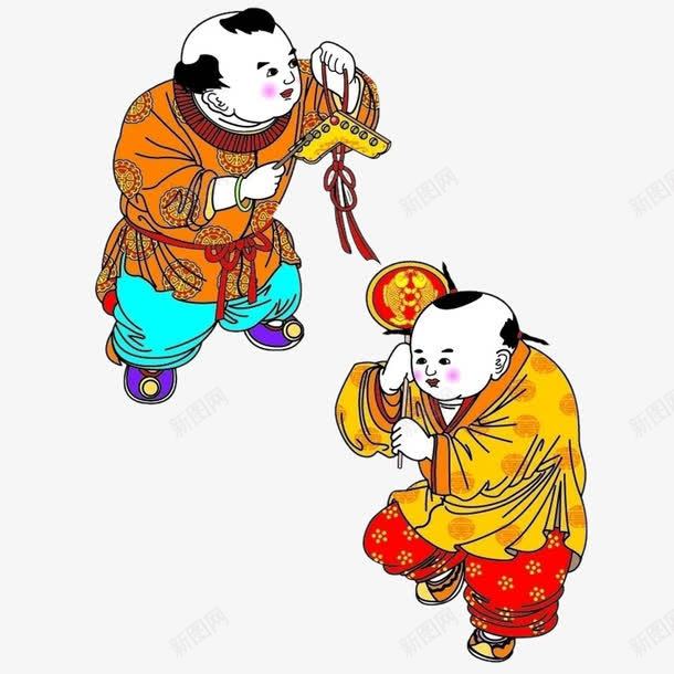 喜庆福娃招财童子png免抠素材_新图网 https://ixintu.com 喜庆 小仙子 小福娃 招财童子 活拨可爱 聚宝盒