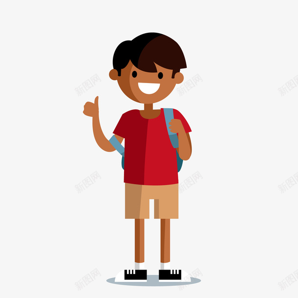 卡通男学生png免抠素材_新图网 https://ixintu.com 卡通人物 卡通男子 学生 小孩子 背景装饰