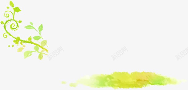 绿色卡通可爱枝条草地png免抠素材_新图网 https://ixintu.com 卡通 可爱 枝条 绿色 草地