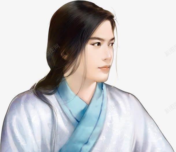 白衣清秀帅哥png免抠素材_新图网 https://ixintu.com 帅哥 清秀 白衣