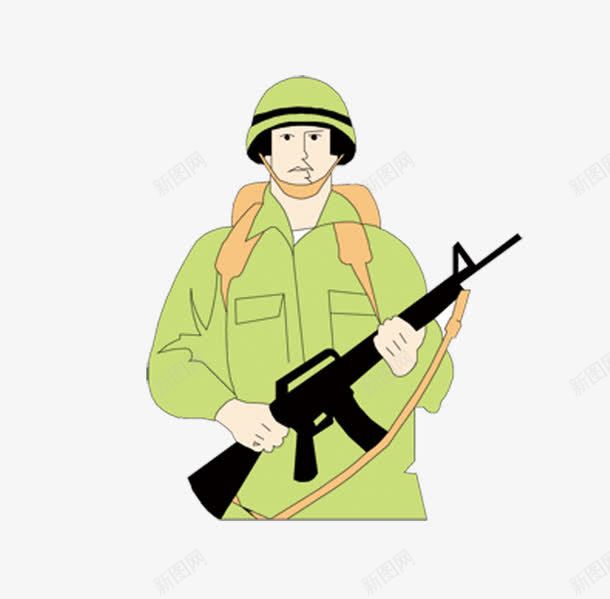 部队军人当兵png免抠素材_新图网 https://ixintu.com 军人素材 卡通 当兵 部队素材