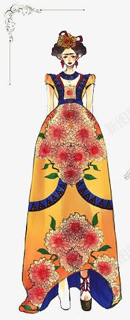 古风宫廷装png免抠素材_新图网 https://ixintu.com 修身 女性 宴会