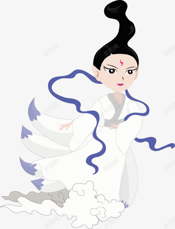 手绘仙女png免抠素材_新图网 https://ixintu.com 仙女 女孩 手绘