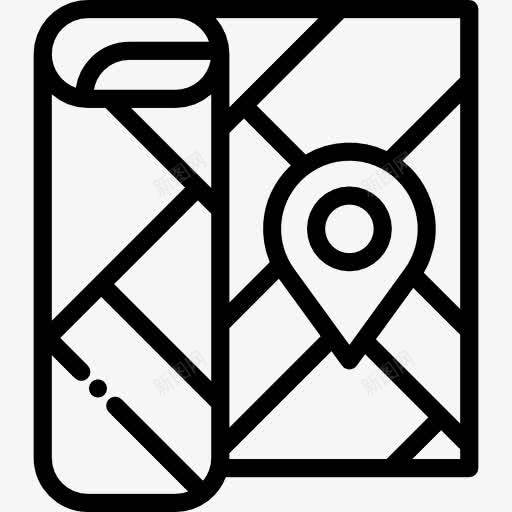 图图标png_新图网 https://ixintu.com GPS 位置 地图 地图和国旗 地图定位 地图指针 方向 标志 路线
