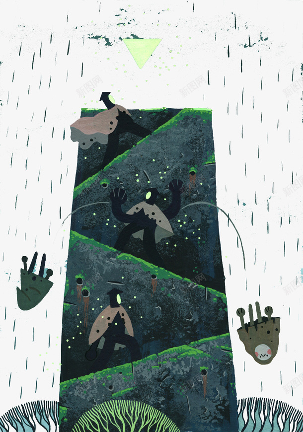 创意手绘怪物图形psd免抠素材_新图网 https://ixintu.com 创意手工 创意设计 卡通设计 可爱玩偶