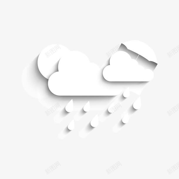 云朵雨滴png免抠素材_新图网 https://ixintu.com 云朵 雨滴
