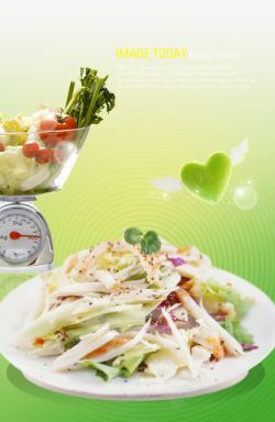 健康美食宣传海报素材