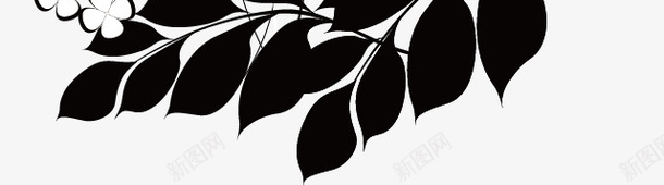 潮流春意手绘矢量图ai免抠素材_新图网 https://ixintu.com 古典 唯美 黑色 矢量图