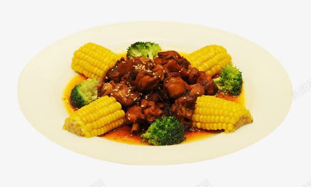 农家玉米鸡png免抠素材_新图网 https://ixintu.com 产品实物 农家菜 玉米 美食 脆皮玉米 餐饮 鸡