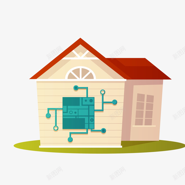 手绘科技房子矢量图eps免抠素材_新图网 https://ixintu.com png免抠图 信息 创意 别墅 卡通 房子 手绘 时尚 科技 矢量图