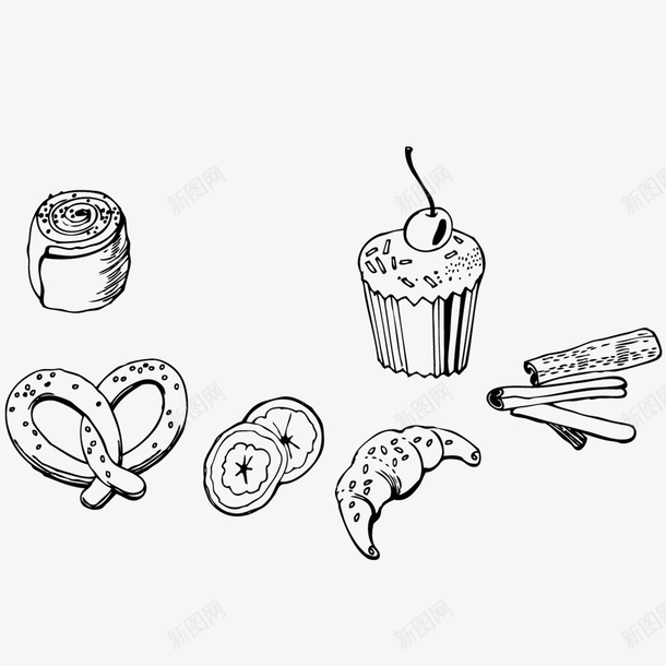 手绘卡通蛋糕食物下午茶png免抠素材_新图网 https://ixintu.com 下午茶 卡通 手绘 手绘卡通蛋糕食物下午茶 蛋糕 食物