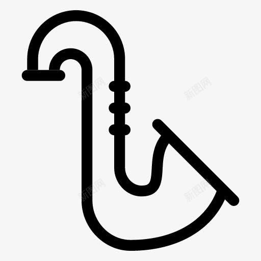 萨克斯风Outlineiconspng免抠素材_新图网 https://ixintu.com Saxophone 萨克斯风