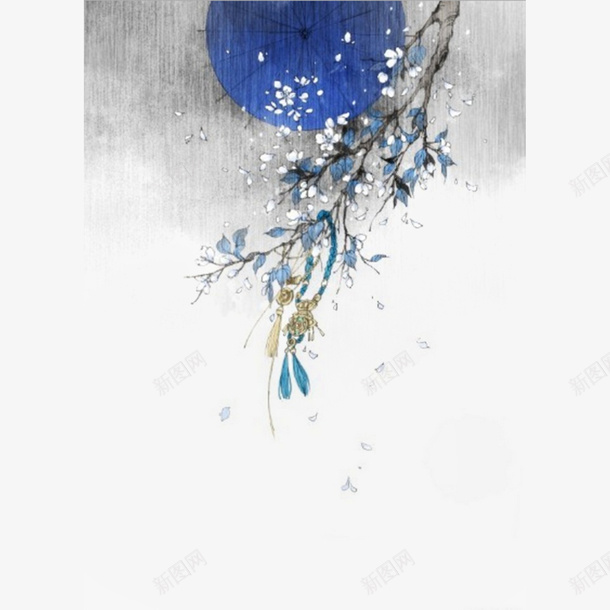 清新古风手绘落花png免抠素材_新图网 https://ixintu.com 古风 古风落花 手绘 手绘落花 清新 花卉 落花