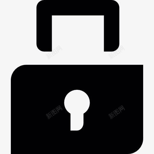 锁上的锁图标png_新图网 https://ixintu.com 关闭 工具和用具 解锁 金属 锁 锁孔