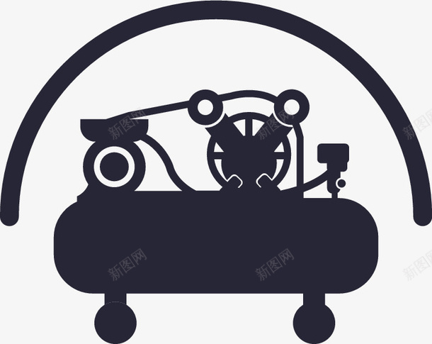 空压机图标png_新图网 https://ixintu.com 空压机