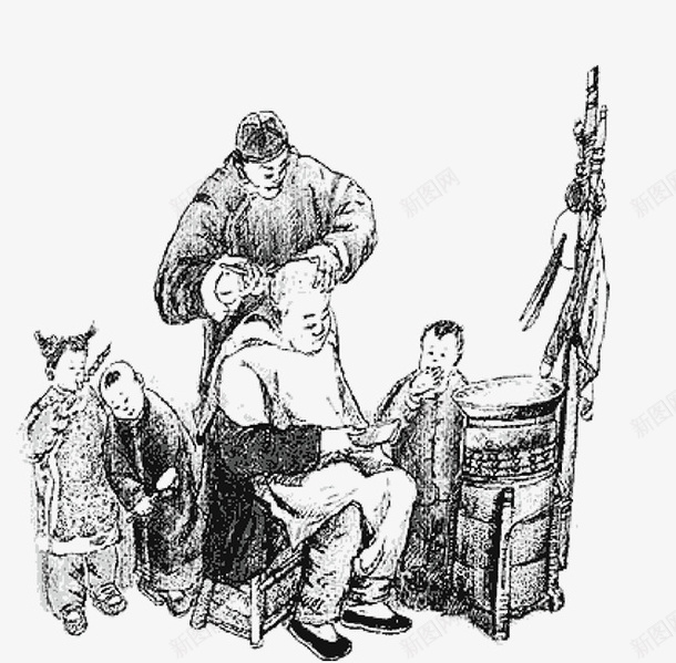 二月二龙抬头理发psd免抠素材_新图网 https://ixintu.com 二月二 二月二龙抬头理发 剃头 剪头发 民俗 理发 龙抬头