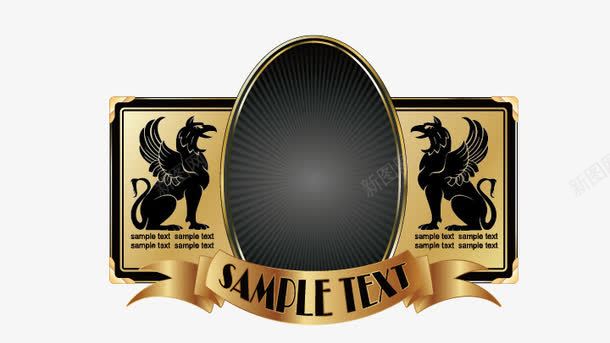 异形边框png免抠素材_新图网 https://ixintu.com 矢量边框 贵金属边框 边框