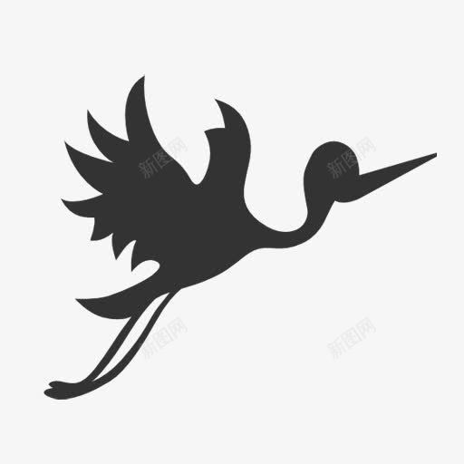 飞鹤图标png免抠素材_新图网 https://ixintu.com 鹤