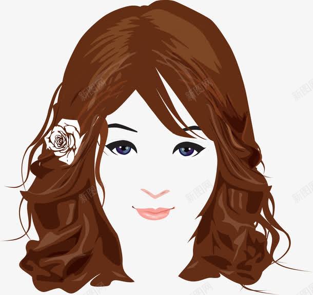 气质美女png免抠素材_新图网 https://ixintu.com 发卡 头发 气质 美女