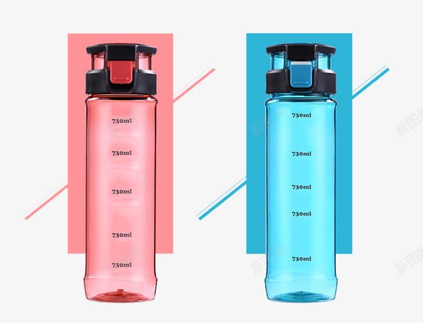 个性塑料水壶png免抠素材_新图网 https://ixintu.com 透明塑料杯