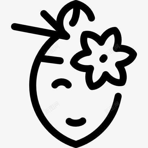 水疗效果图标png_新图网 https://ixintu.com 人 头 女人 美 脸 花