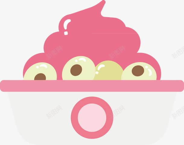 装在果盘里荔枝卡通图png免抠素材_新图网 https://ixintu.com 卡通 果盘 荔枝