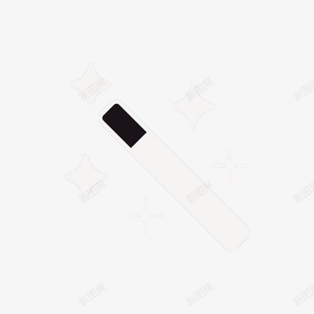星星指挥棒png免抠素材_新图网 https://ixintu.com 指挥棒 星星 棍子 棍棒 白色 音乐