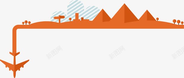 卡通山脉建筑png免抠素材_新图网 https://ixintu.com 卡通 山脉 建筑